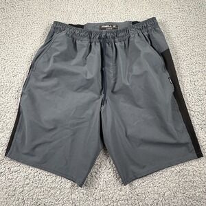 Oneil Hybrid Shorts‎ Elastic Waist Drawstring Pockets Gray Inseam Men's M Surf